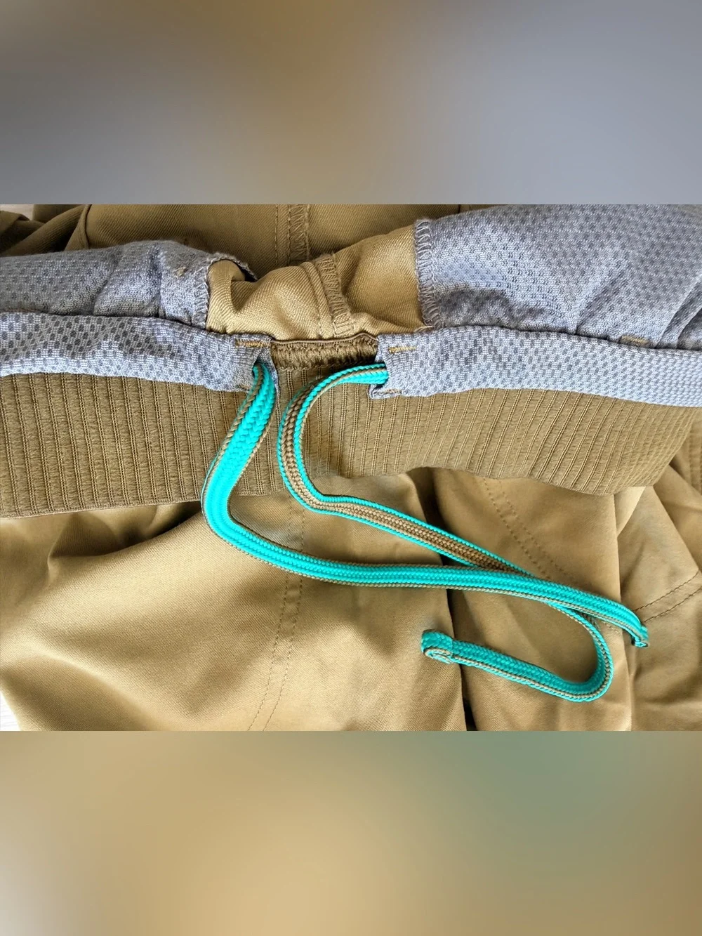 REI Long Lightweight Pants Ribbed Elastic Hiking Outdoor Kids Girls S Khaki